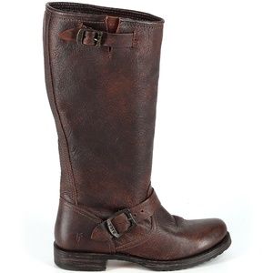 Frye Veronica Slouch Boots - Cognac 7.5